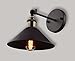 Metal Wall Sconce Light Fixture – 8.7 inch diameter – (1 Light) Vintage Industrial Loft Style - Great lighting fixture for bathroom, dining room, kitchen or bedroom