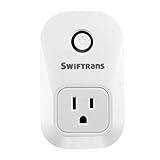 Wifi Smart Plug, Swiftrans Wireless switch, Remote Control your Devices from Anywhere, Compatible with Alexa