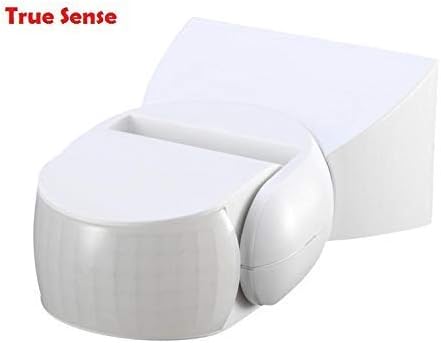 True Sense TS-20 220V Wall Mount Infrared PIR Motion Sensor Automatic on/Off Control Switch with Light Sensor Motion Detector with LUX Sensor