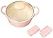 Neoflam Retro 1.5qt Non-Stick Ceramic Coated Casserole with Integrated Steam Vent Glass Lid, Heat Resistant Bakelite Handle, Saute Pot, Stockpot, Dutch Oven, Cookware for Pasta, Steam, Pink