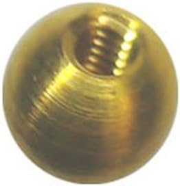 Ten 3/8" threaded 6-32 brass balls drilled tapped lamp finials