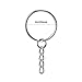 Key Chain, 120 Pcs Nickel Plated Key Chains with Extended Open Jump Rings, Size of 1inch/25mm