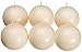Biedermann & Sons 2-1/2-Inch Round-Shaped Ball Candles Champagne, Set of 6