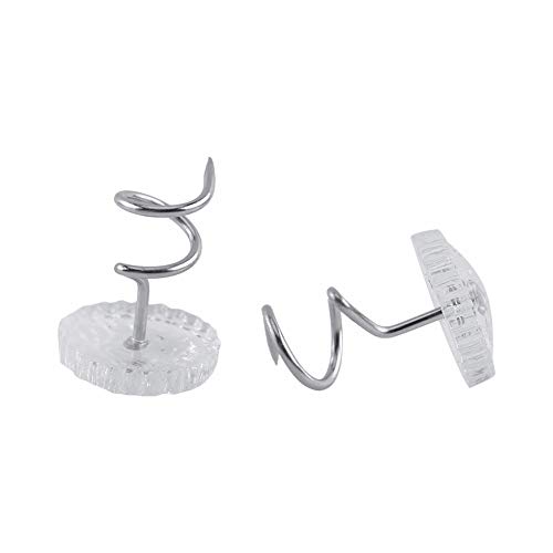 image for Floranea 50 Pcs Twist Pins Upholstery Clear Heads Slip Cover Fasteners