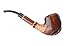 Pear Wood Hand Carved Tobacco Smoking Pipe Ship + Pouch