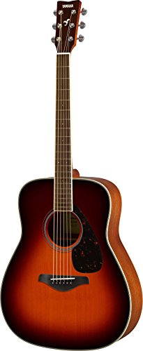 Yamaha FG820 Solid Top Acoustic Guitar, Brown Sunburst