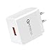 Quick Charge 3.0, 18W USB Wall Charger QC 3.0 Adapter 3A Fast Charger Compatible with iPhone 12 11 Pro X XR XS Max | Galaxy S21 S20 FE S10 S10e S9 S8 Note 20 Ultra 10 9 8 | Pixel 5-4A-4-3-2-XL Phones