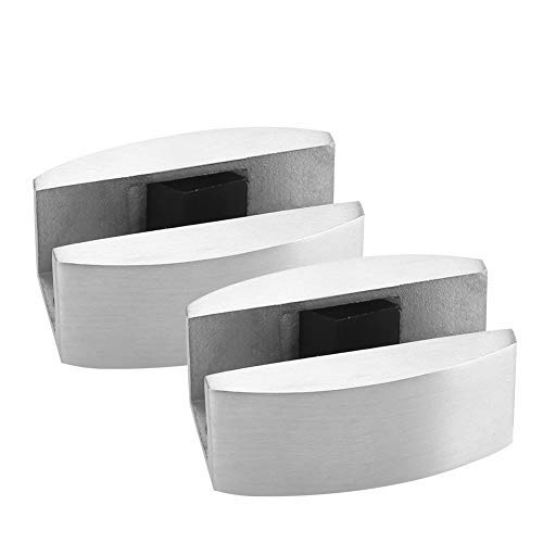 2PCS Stainless Steel 304 Glass Sliding Door Floor Guide Floor Roller Guide Roller Sliding Door System Accessories for Frameless Sliding Glass Doors