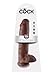 Pipedream King Cock with Balls, Brown, 11 Inch