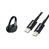 Sony-WH-1000XM3-Noise-Cancelling-Wireless-Headphones-with-30-Hours-Battery-Life-Quick-Charge-Gesture-Control--Black-Amazon-Basics-USB-Type-C-to-USB-Type-C-20-Cable-09-m-Black Sony WH-1000XM3 Noise Cancelling Wireless Headphones with 30 Hours Battery Life, Quick Charge, Gesture Control – Black…