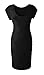 Taydey Women's Midi Dresses Sleeveless Knee Length Party Evening Dress, X-Large, Black