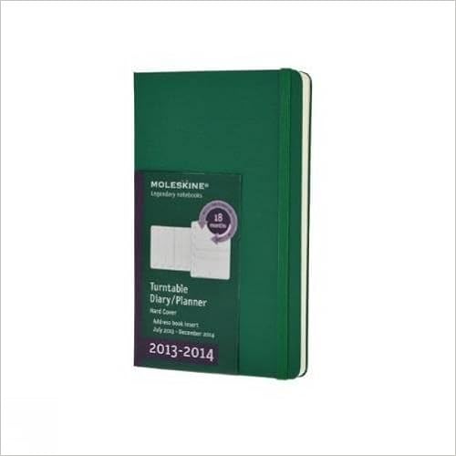 Moleskine Drehbarer Kalender 18 Monate 2013-2014 / Large / Fester Einband / Oxyd-Grün (Moleskine Diaries) Moleskine Drehbarer Kalender 18 Monate 2013-2014 / Large / Fester Einband / Oxyd-Grün (Moleskine Diaries)