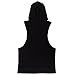 Gerlobal Higym Mens Bodybuilding Stringer Hoodie Workout Fitness Gym Tank Top Black,Medium