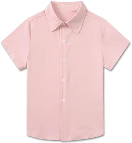 light pink mens dress shirt short sleeve Men's Pink Button Up Shirts