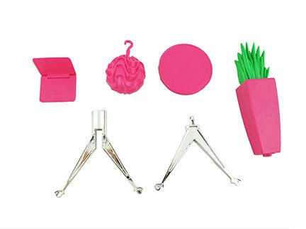 Barbie hello dreamhouse- replacement accessory bag 9 (pink laptop…