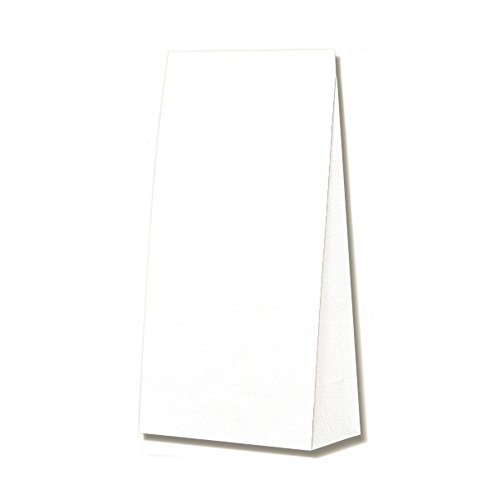 シモジマ ヘイコー 角底 紙袋 No.8 シロ 15.5x9.5x32cm 100枚 004052800
