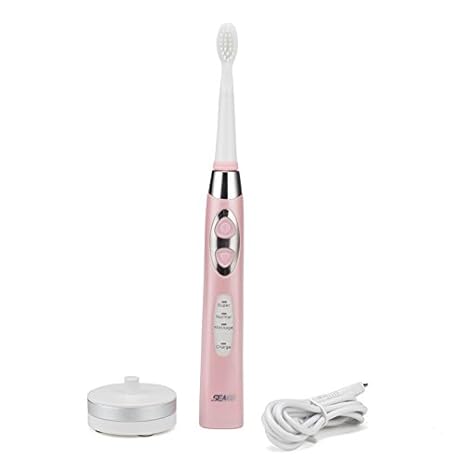 Amazon.com: Electric Toothbrush USB Charge Sonic Tooth brush Electric Waterproof Deep Clean with 5 Brush Heads (Blue): Beauty