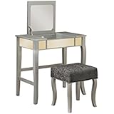Linon Silver Harper Vanity Set, 32