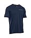Under Armour Men's Charged Cotton V-Neck, Midnight Navy/Steel, X-Large