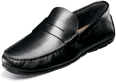 Amazon.com | Massimo Matteo Leather Strap Driver Black 7.5 D  display picture 1