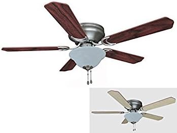 Hardware House 19 1142 Satin Nickel 52 Inch Flush Mount Ceiling