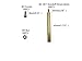 HVAZI 90PCS M3-0.5 Thread 50mm+6mm Brass Spacer Standoff/Stainless Steel Screws Nut Male-Female