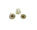 KIAISH Set of 3 Aged White Brass Insert USA Spec 1/4