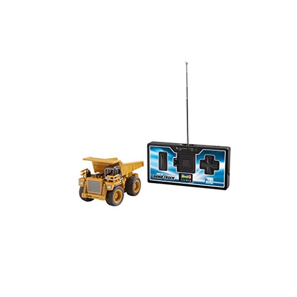 Revell Control 23495 RC Baufahrzeug Kipplaster, 40MHz, Akku ferngesteuertes Auto, gelb-orange, 10 cm – Bild 5