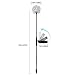 Solar Garden Lights Outdoor, 4 Pack Warm White Solar Powered Decorative Stakes Night Lights with Dandelion Flower, LED Landscape Lighting for Garden/Yard/Lawn/Patio/Walkway/Driveway/Backyard