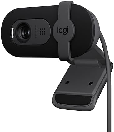 Logitech Brio 101 Full HD 1080p Webcam for Meetings, Streaming, Desktop, Laptop, PC - Built-in Mic, Shutter, Works with Zoom, Microsoft Teams, Nintendo Switch 2’s New GameChat Mode, USB-A,-Black