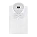 Platinum Hanger Mens Classic Pre-Tied Satin Formal Tuxedo Bowtie Adjustable Length Large Variety Colors Available (White)
