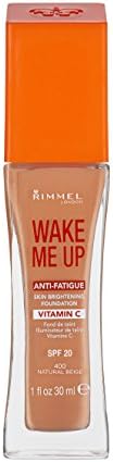 Rimmel London Wake Me Up Foundation SPF 20 400 Natural Beige 30ml Vitamin C