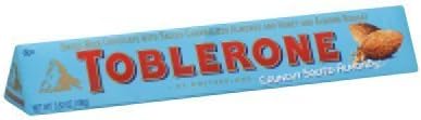 Toblerone Crunchy Salted Almond Swiss Milk Chocolate Bar 3.52 Oz