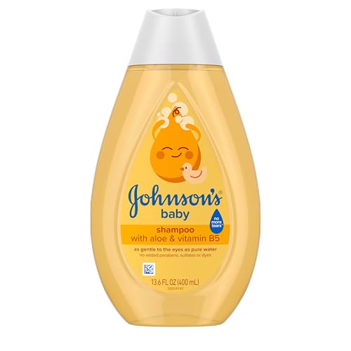 Johnson's Baby Shampoo with Aloe Vera & Vitamin B5, Tear Free, Newborn Essentia…