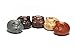 YXHUPOT Teapet 5pcs Pig Fu Happy Prosperity Good Lucky Decoration fengshui Gift
