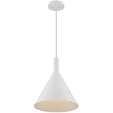 Nuvo Lightcap-1 Light Large Pendant in Mid-Century Modern Style-12 Inches Wide by 14.5 Inches High-Matte White Finish -Tra