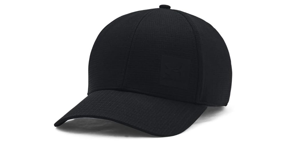 Under Armour Men's Iso-Chill ArmourVent Stretch Fit Hat, (004) Black / / Castlerock, Small/Medium Image