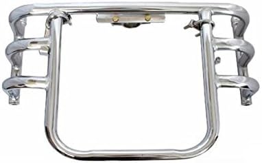 Dhe Best LG-07 Bike Heavy Duty Customized Leg Guard Bullet Leg Crash Guard 3 Bend Bar-Rod Airfly Crash Bars Protector Safety Guard Chrome for Royal Enfield Continental GT