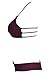 HOTAPEI Women Hollow Out Straps Pinup Two Pieces Swimsuit Bikini Large Maroon
