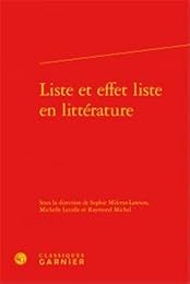 Liste et effet liste en littérature