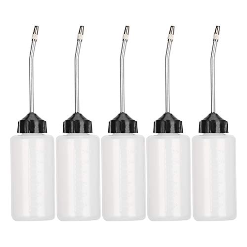 5Pcs Sewing Machine Oiler Plastic Oil Dispenser with Long Extended Spout 120mL Oil Bottle for DIY Craft and Sewing Machine Maintenance