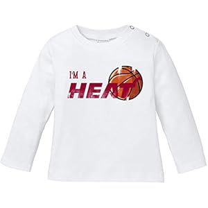 EZYshirt® I`m a Heat Basketball T-shirt met lange mouwen baby biologisch katoen