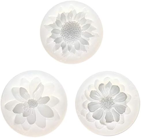 Timagebreze DIY Silicone 3D Flower Moulds Mold Resin Jewelry Pendant Making Tool Crafts
