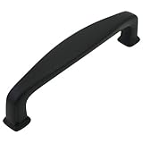 Cosmas® 4392FB Flat Black Modern Cabinet Hardware Handle Pull - 3-3/4