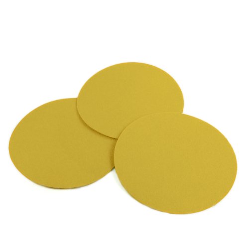 5" 180 Grit Gold PSA Stick On Sanding Disc, 100-Pack