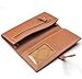 KLOUD City Light Brown synthetic leather women wallet with a belt closure