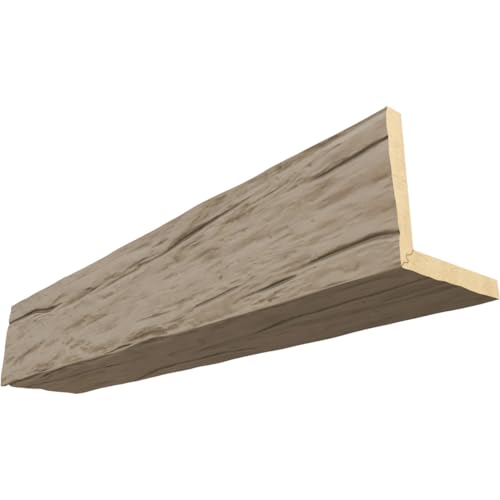 8"W x 10"H x 22'L 2-Sided (L-Beam) Riverwood Endurathane Faux Wood Ceiling Beam…