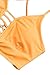 CUPSHE Women's High Waisted Two Piece Floral Strappy Self Back Tie Bikini Set