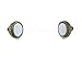 CleverDelights 20 Sets Magnetic Jewelry Clasps - Deco Drum Style - Antique Bronze - Converter