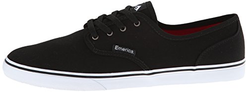 Emerica Men's Wino Cruiser Skateboarding Shoe, Black/White, 13 M US